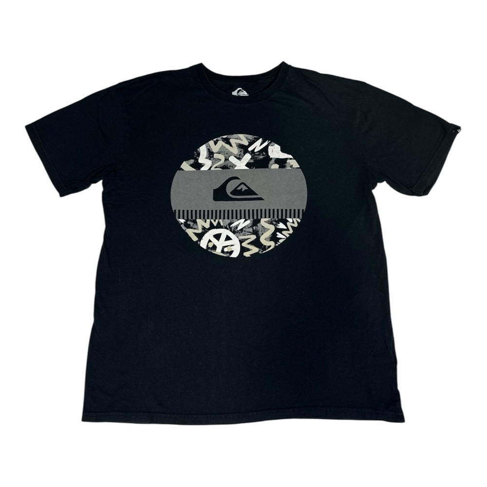 Quiksilver Mens Black Graphic Tee